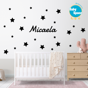 Vinilo adhesivo de estrellas con nombre
