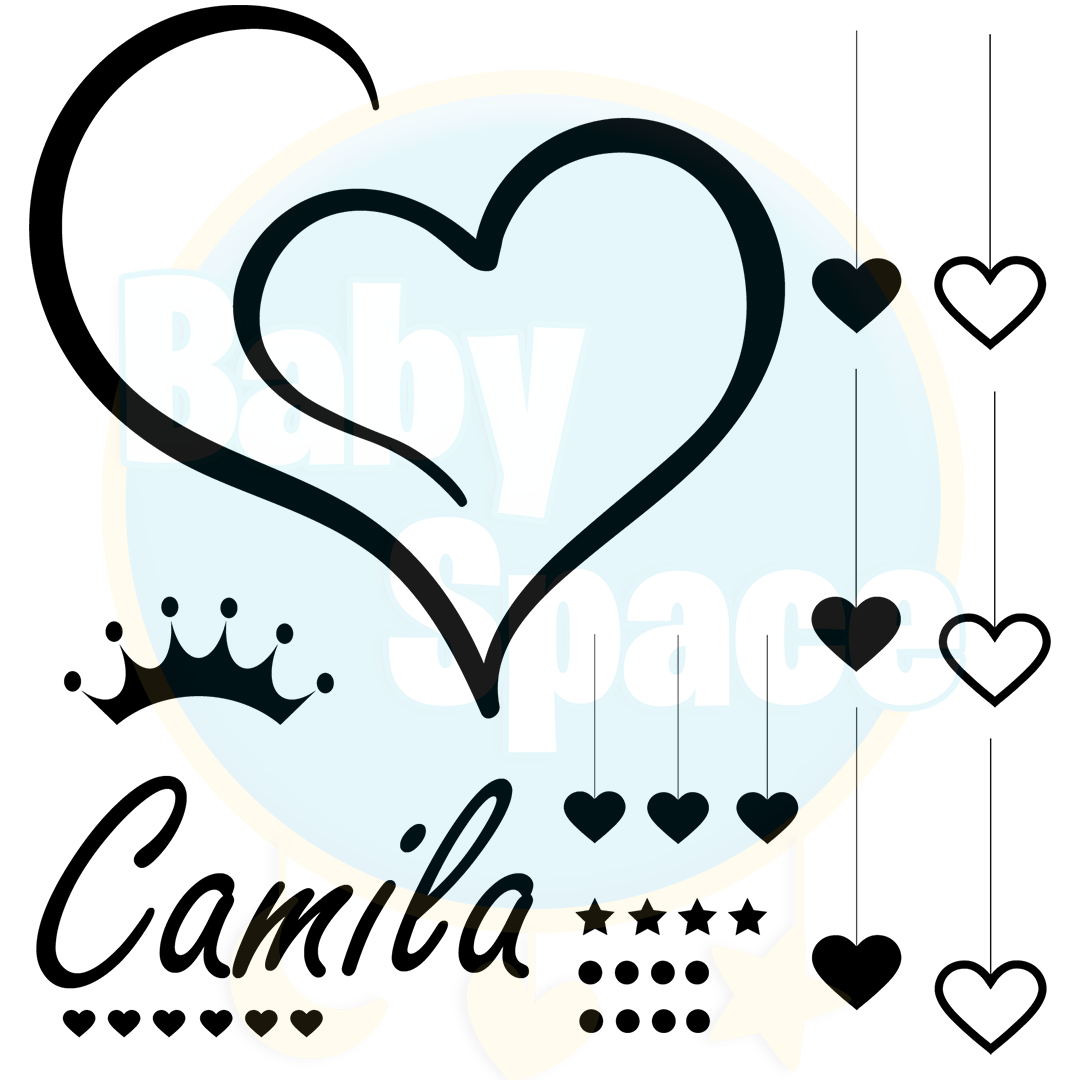 Corazon, nombre, corona, estrella, circulo44